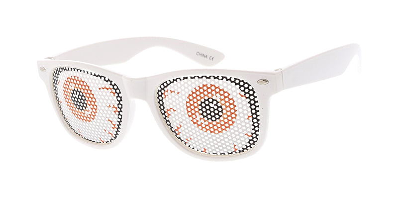 Creative Cute Rolling Eyeball Design Round Frame Glasses - Temu
